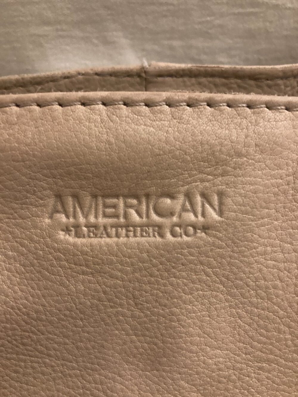 American Leather Co. cream leather handbag excellent used condition - Picture 3 of 8
